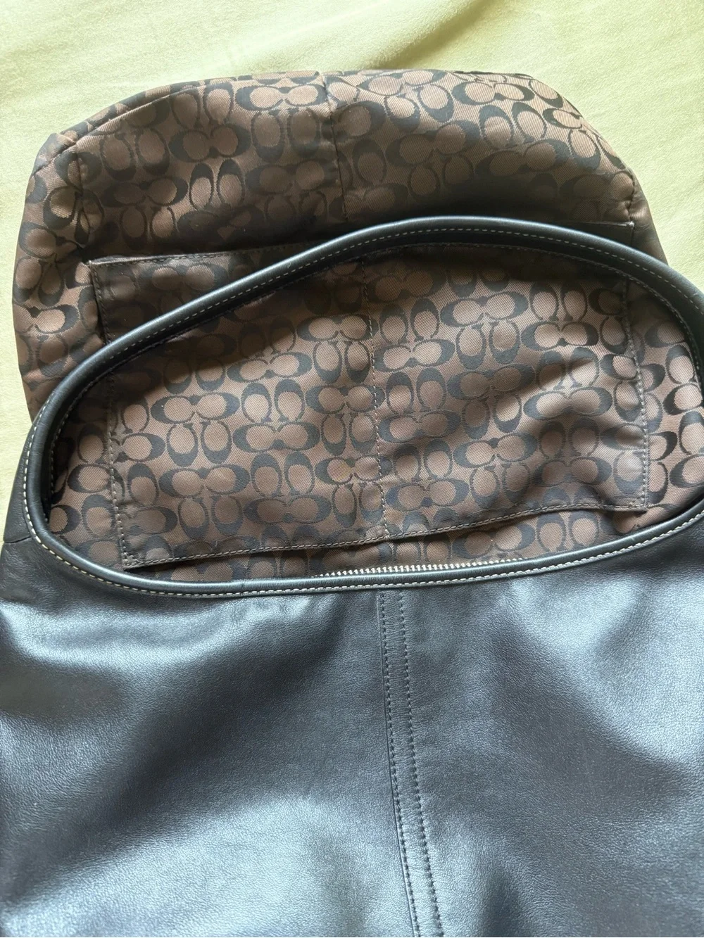 Vintage 2003 Coach Ergo Hobo Black Leather Shoulder Bag 9219